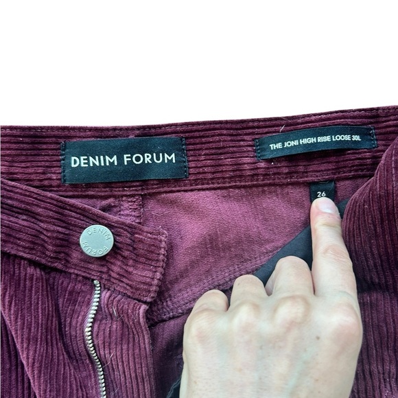 ARITZIA DENIM FORUM The '90s Joni High Rise Loose
30L in Spiced Burgundy Sz 26 - Picture 9 of 12